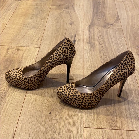 NWOT BCBG calf hair heels - Picture 2 of 7